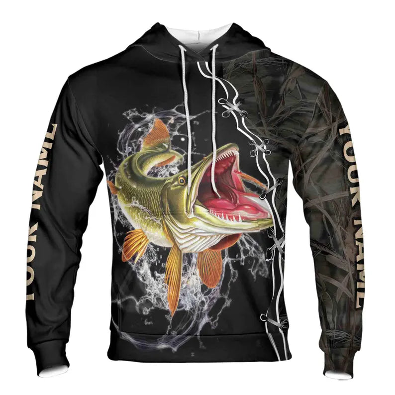 Custom Name Fishing Hoodie 3D