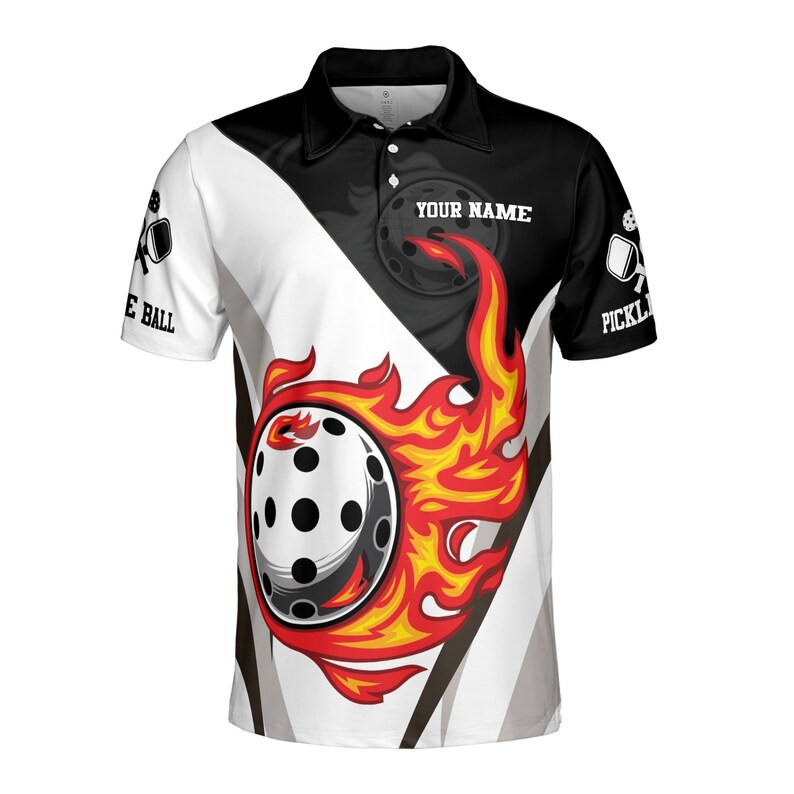 Personalized Let's Play Pickleball Men's Polo Shirt