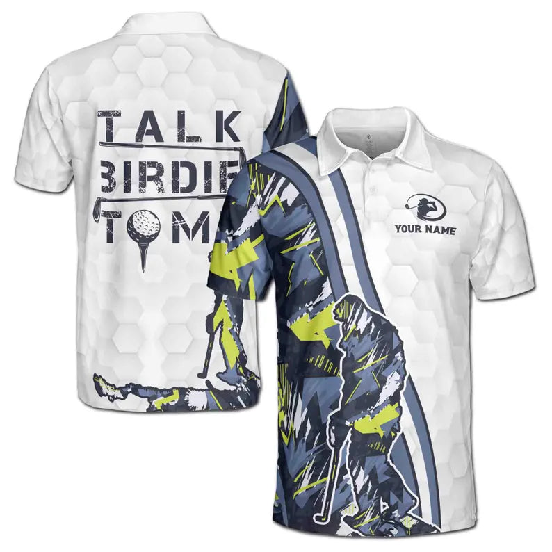 Custom Name Talk Birdie To Me Bigfoot Golf Polo Shirt