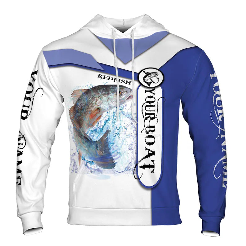 Customized Redfish Fishing Lover Fisherman 3D