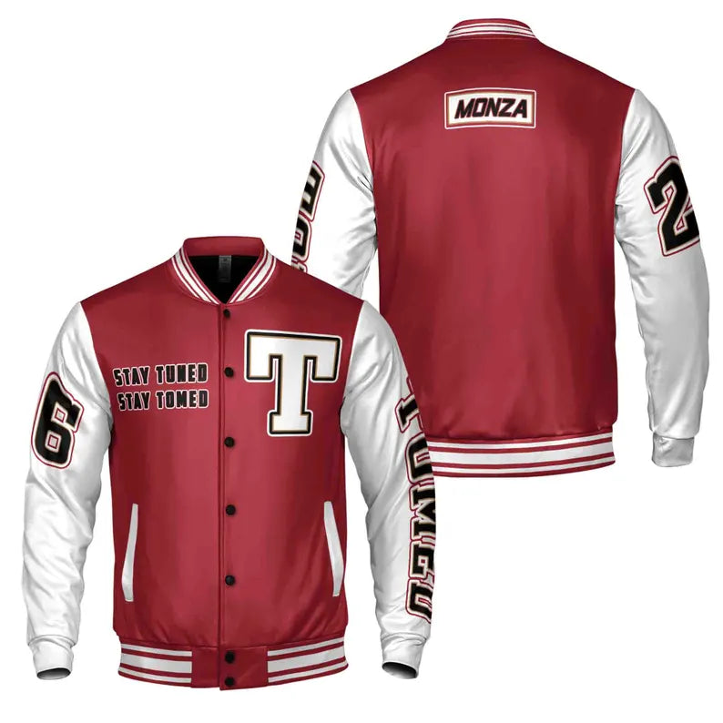 Customizable Varsity Baseball Jacket: Unisex Bomber, All-Season