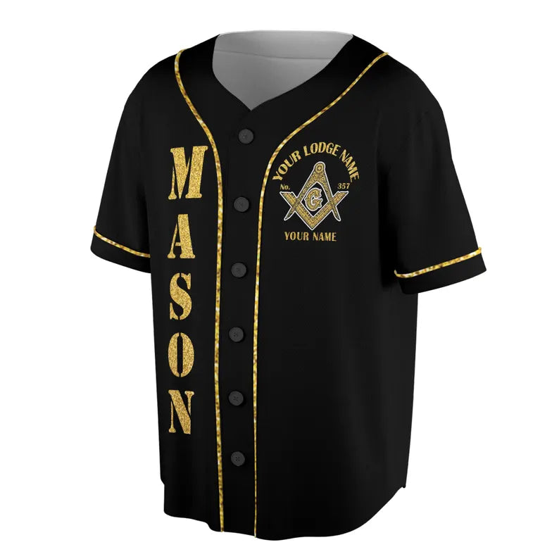 Greats Mason, Masonic Prince Hall Masons Baseball Jersey, 3D Baseball Jesey Shirt