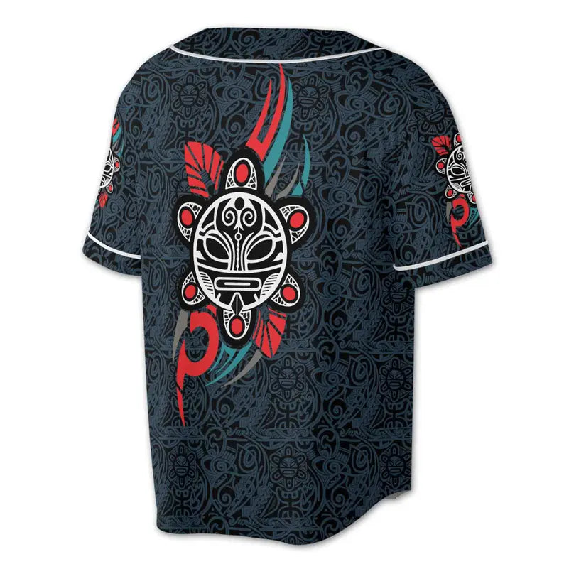 Customize Name Sol Taino Puerto Rico Symbol 3D Baseball Jersey, 3D Baseball Jesey Shirt