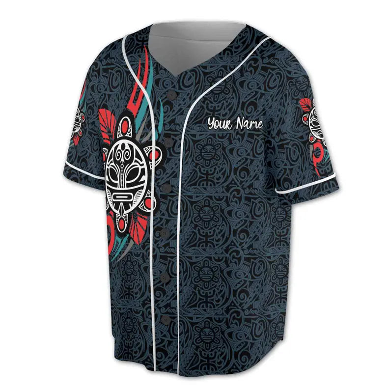 Customize Name Sol Taino Puerto Rico Symbol 3D Baseball Jersey, 3D Baseball Jesey Shirt