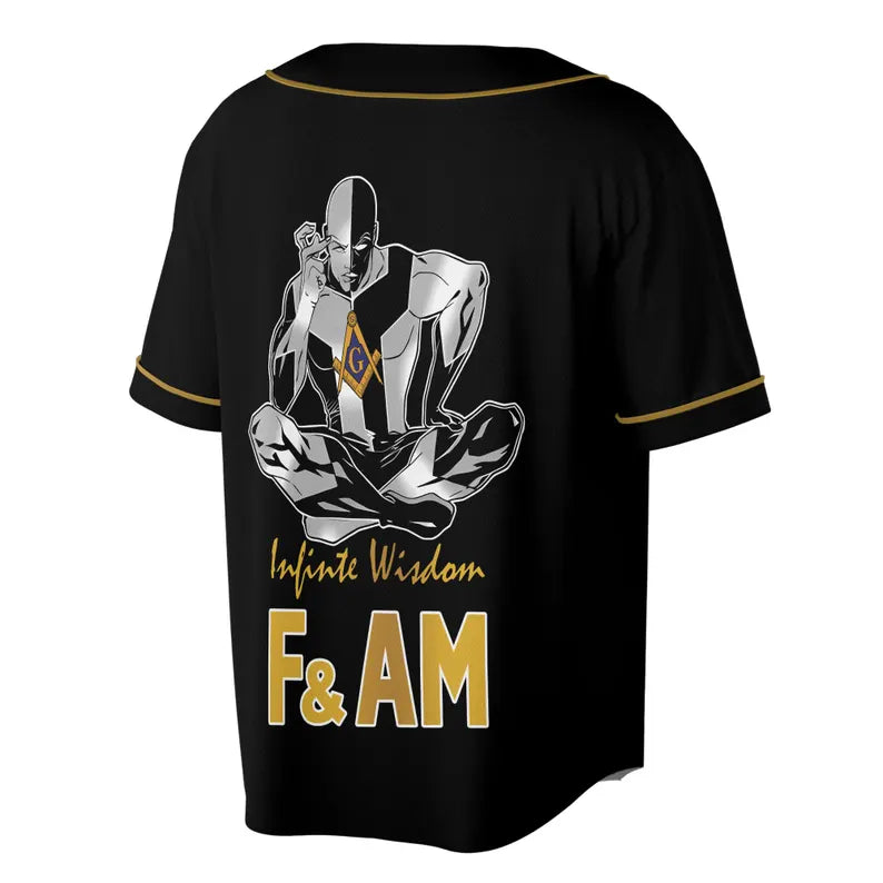 Custom Masonic Baseball Jersey: PHA Freemason Design, 3D Baseball Jesey Shirt