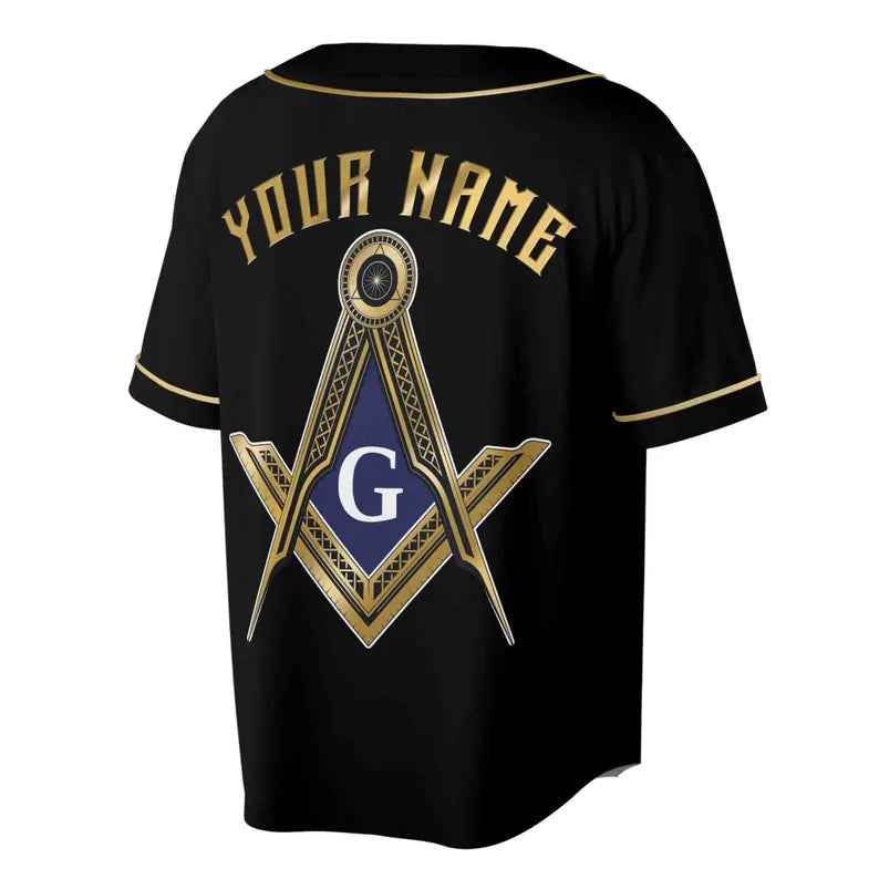 Custom Name Logde Name Number Masonic Lodge, PHA Freemasonry 3D Baseball Jersey, 3D Baseball Jesey Shirt