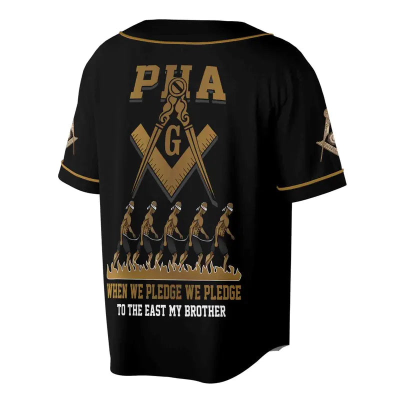 Custom PHA Baseball Jersey: Lodge Name & Number, 3D Design, 3D Baseball Jersey Shirt