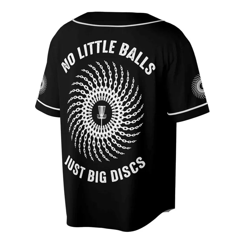 Custom Name No Little Balls Just Big Discs Disc Golf Baseball Jersey, 3D Baseball Jersey Shirt