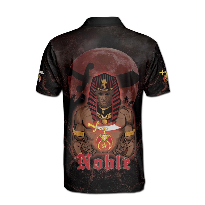 Customized Freemason Noble Shriners In Moonlight Men's Polo