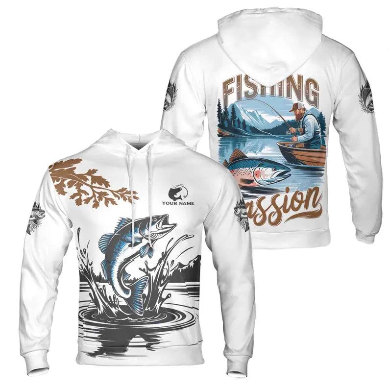 Custom Name Unisex Novelty Fishing Passion Gifts For Men Hoodie 3D