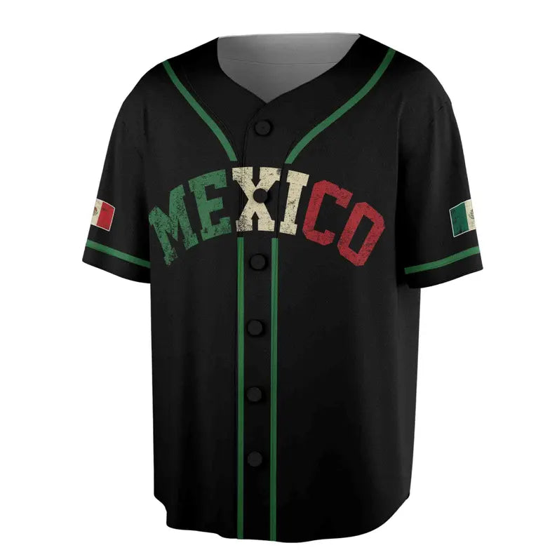 Custom Mexico Eagle Patriotic Mexican 3D All Over Print Baseball Jersey, 3D Baseball Jersey Shirt