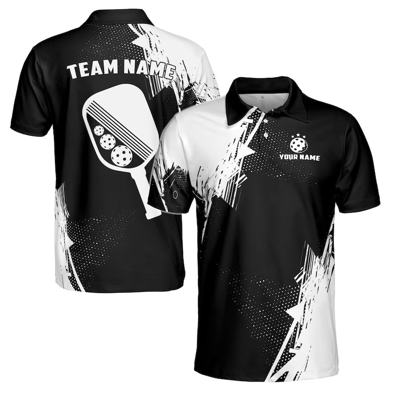 Customized Pickleball Team Name Men's Polo
