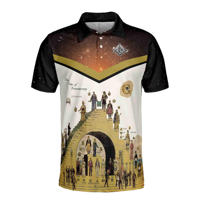 Freemasonry The Structure Of Freemasonry Men's Polo Shirt
