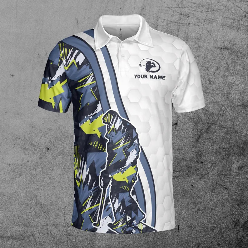 Custom Name Talk Birdie To Me Bigfoot Golf Polo Shirt