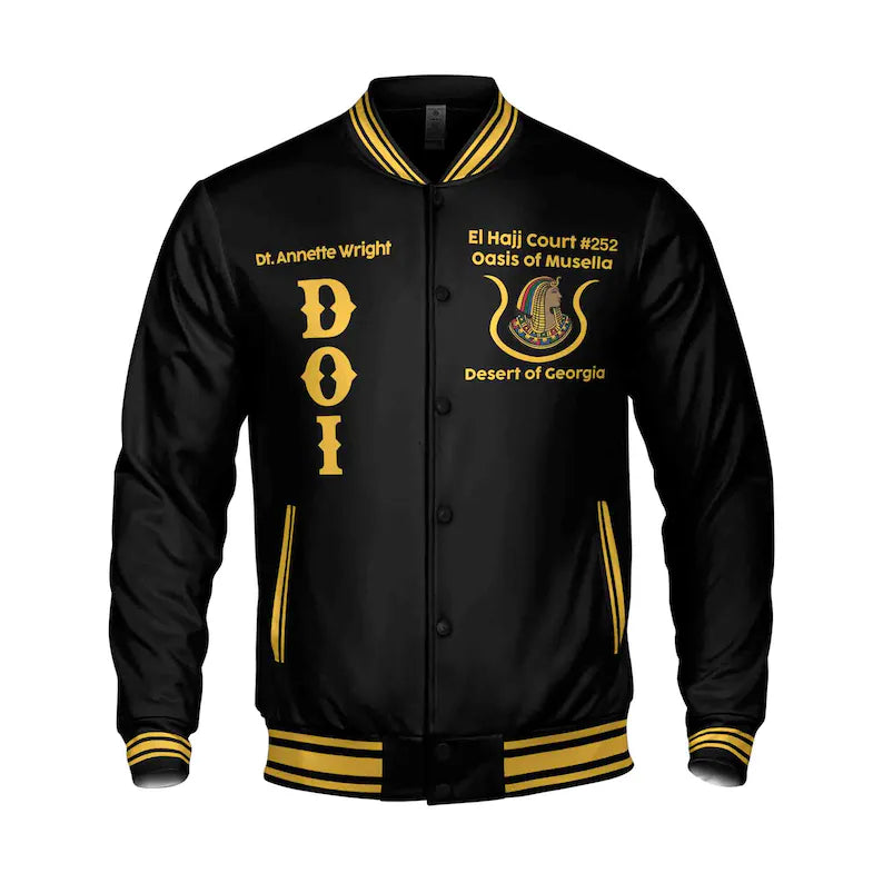 Custom Daughters of Isis Baseball Jacket: Ancient Egyptian Order, Mystic Shrine