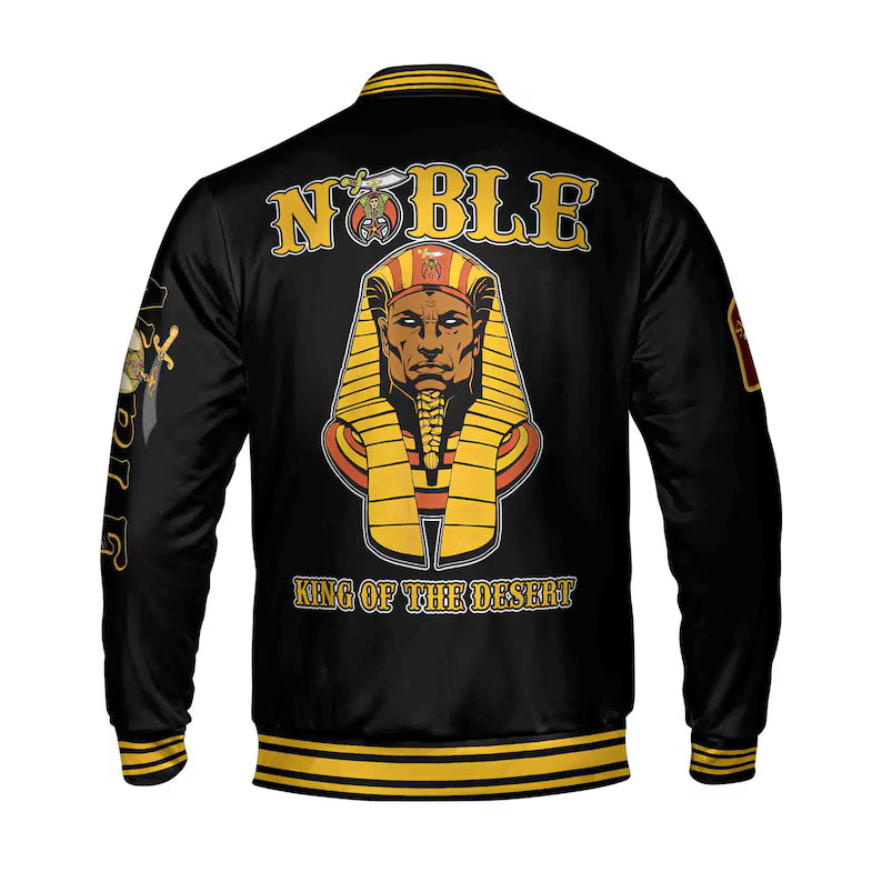 Custom Your Temple And Name King Of The Desert Shriner Nobles Mystic Baseball Jacket