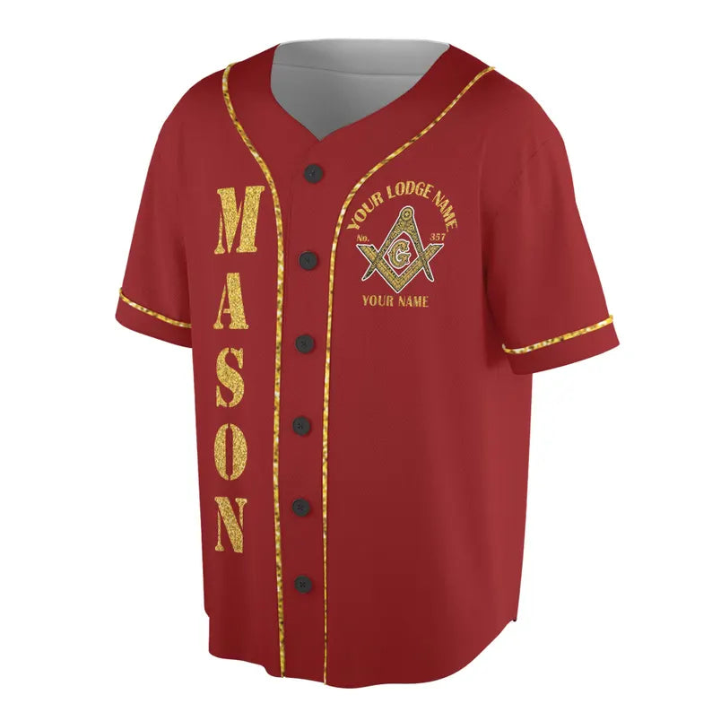 Greats Mason, Masonic Prince Hall Masons Baseball Jersey, 3D Baseball Jesey Shirt