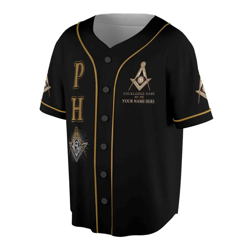 Custom PHA Baseball Jersey: Lodge Name & Number, 3D Design, 3D Baseball Jersey Shirt