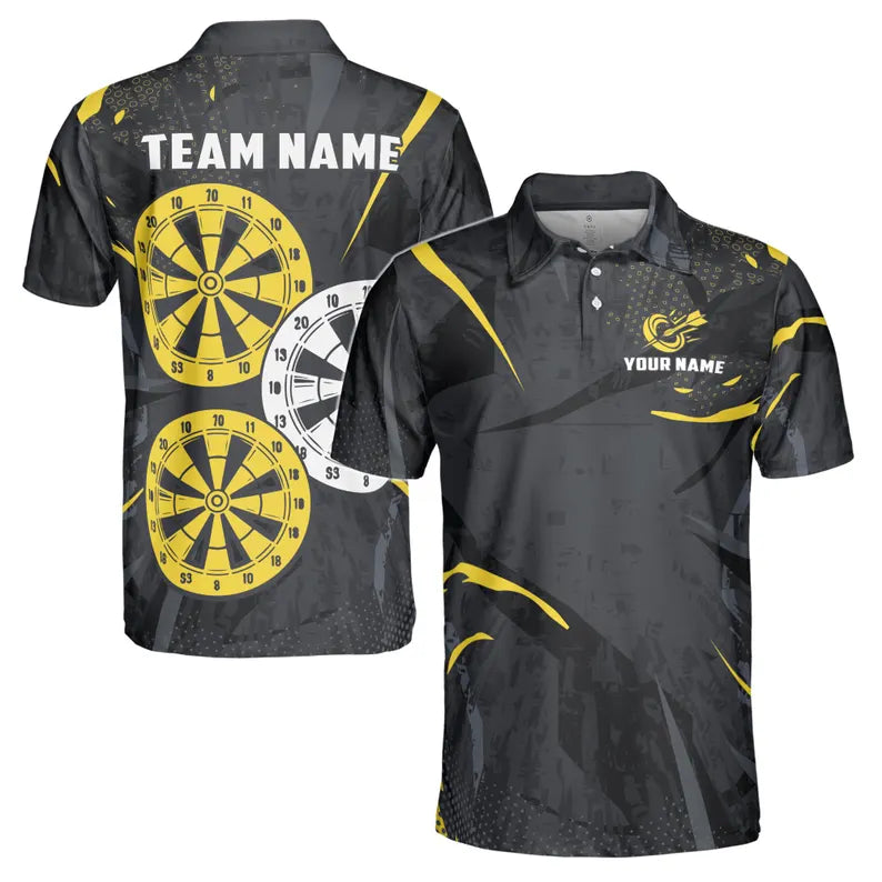 Custom Name Pickleball Paddle Ball Men's Polo