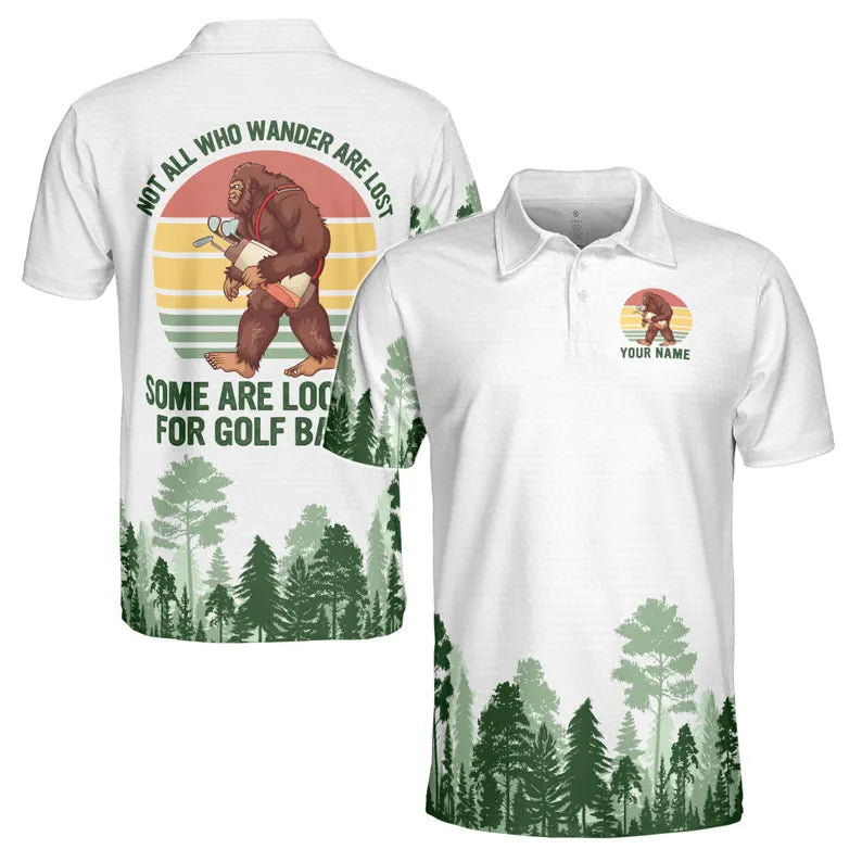 Custom Name Golf Bigfoot Some Are Looking For Golf Balls Men's