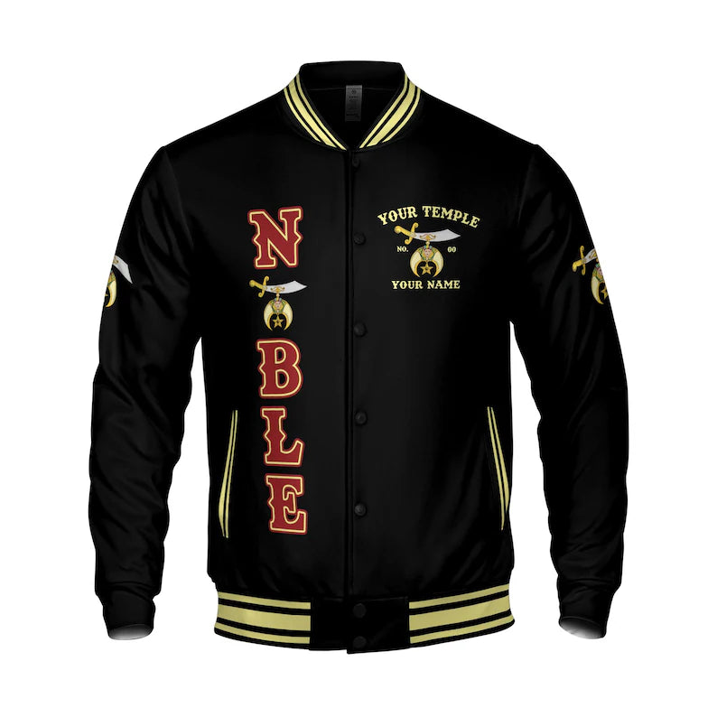 Personalized Mystic Shriner Noble Shriners Masonic Varsity Jacket
