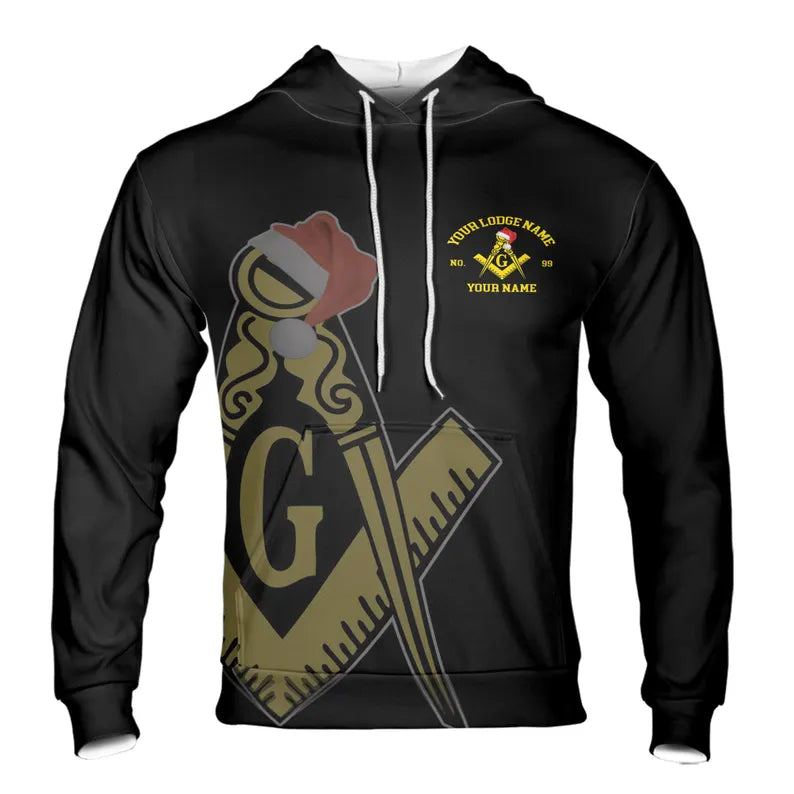 Personalized Merry Christmas Masonic Xmas Is Coming Freemasonry Hoodie 3D