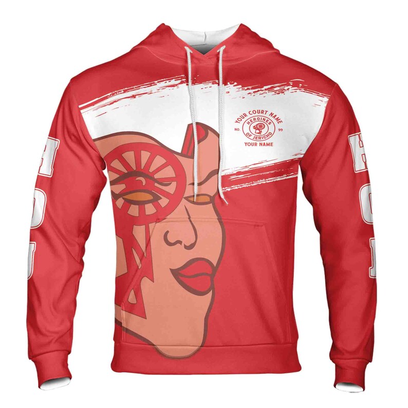 Custom Name HOJ Lady Spinning Wheel Heroines Of Jericho Hoodie 3D