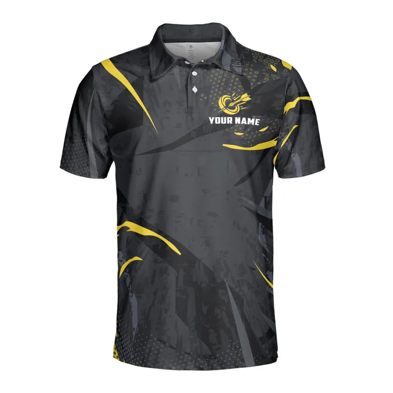 Custom Name Pickleball Paddle Ball Men's Polo