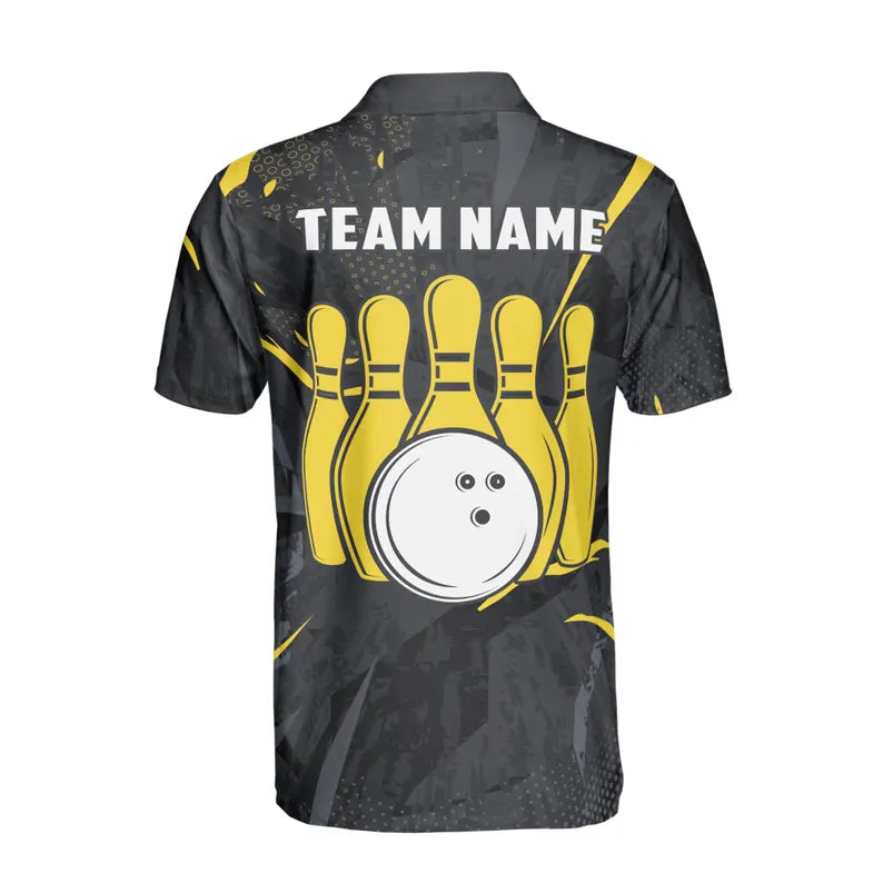 Custom Name Pickleball Paddle Ball Men's Polo