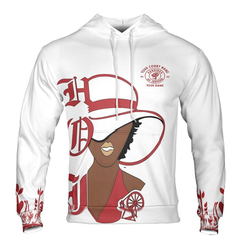 Customized Heroines of Jericho HOJ Elegant Lady and Floral Hoodie 3D