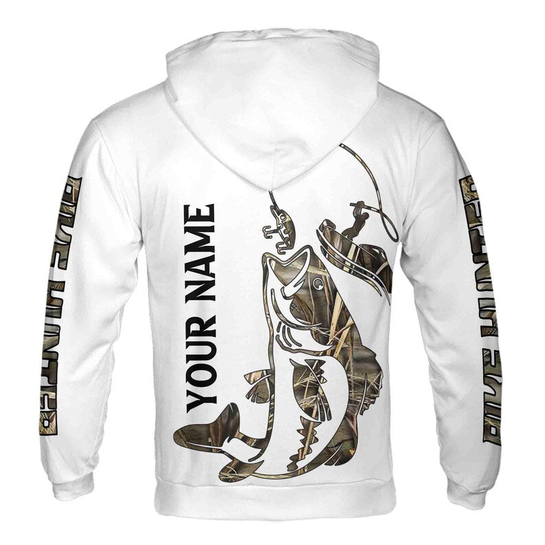 Custom Name Pike Hunter Fisherman Hoodie 3D