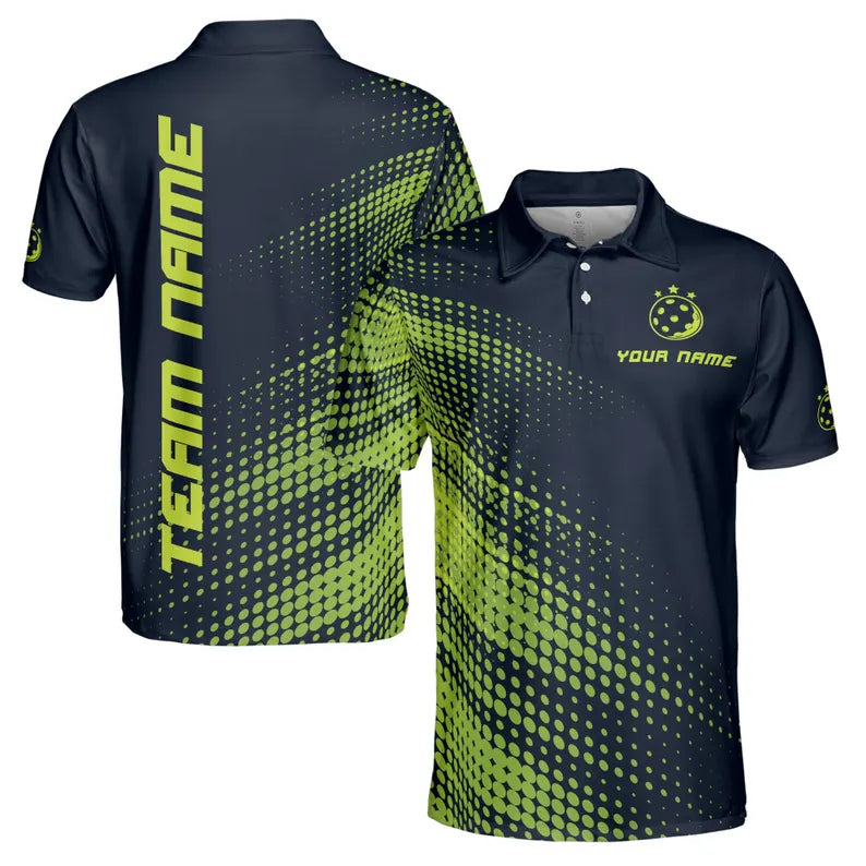 Customized Name Team Pickleball Player Championship Men's Polo Shirt