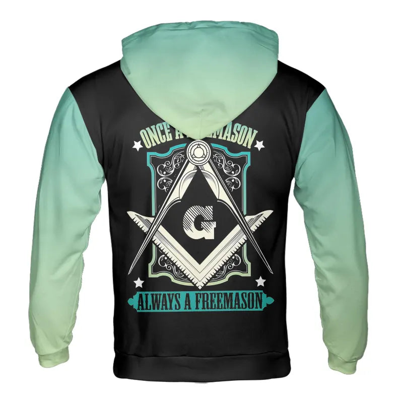 Customized Once a Freemason Merry Christmas Xmas Hoodie 3D