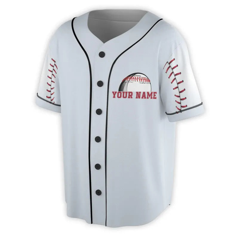 Custom Name & Number Baseball Jersey, Full Print Design, 3D Baseball Jesey Shirt