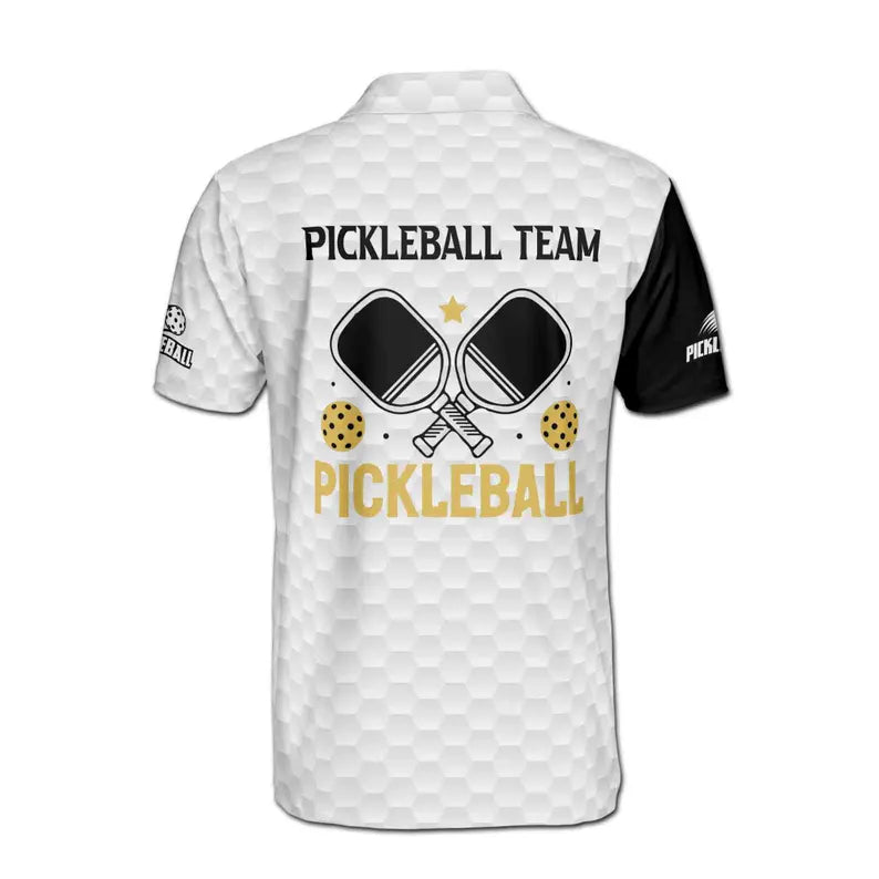 Customized Name Team Pickleball League Player Men's Polo Shirt
