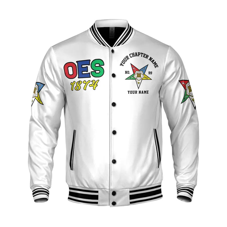 Personalized Order of The Eastern Star OES Sistar Varsity Jacket