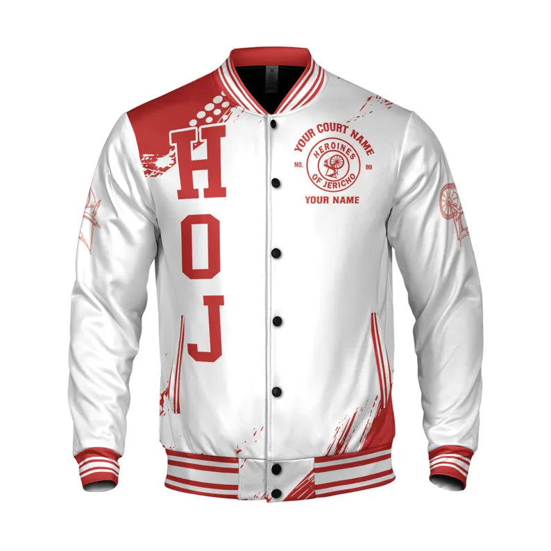Customized HOJ Heroines Of Jericho Custom Your Court Varsity Jacket