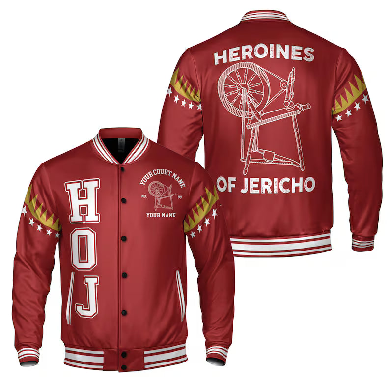 Custom Name Court Heroines of Jericho HOJ Varsity Jacket
