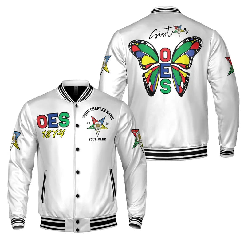 Personalized Order of The Eastern Star OES Sistar Varsity Jacket