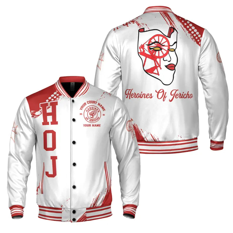 Customized HOJ Heroines Of Jericho Custom Your Court Varsity Jacket