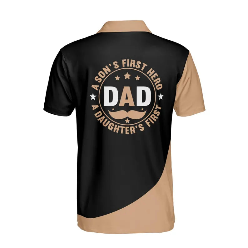 Custom 3D Print Polo Shirt: Father's Day Gift
