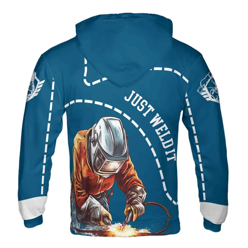 Custom Name Mechanic Tool Skull Gears Red Hoodie 3D