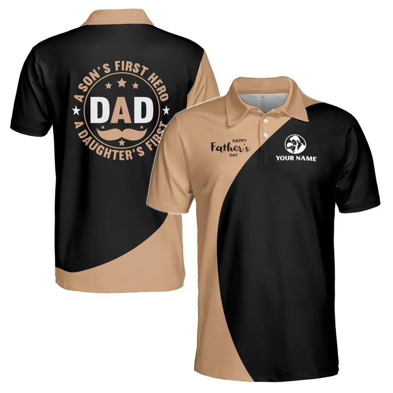 Custom 3D Print Polo Shirt: Father's Day Gift