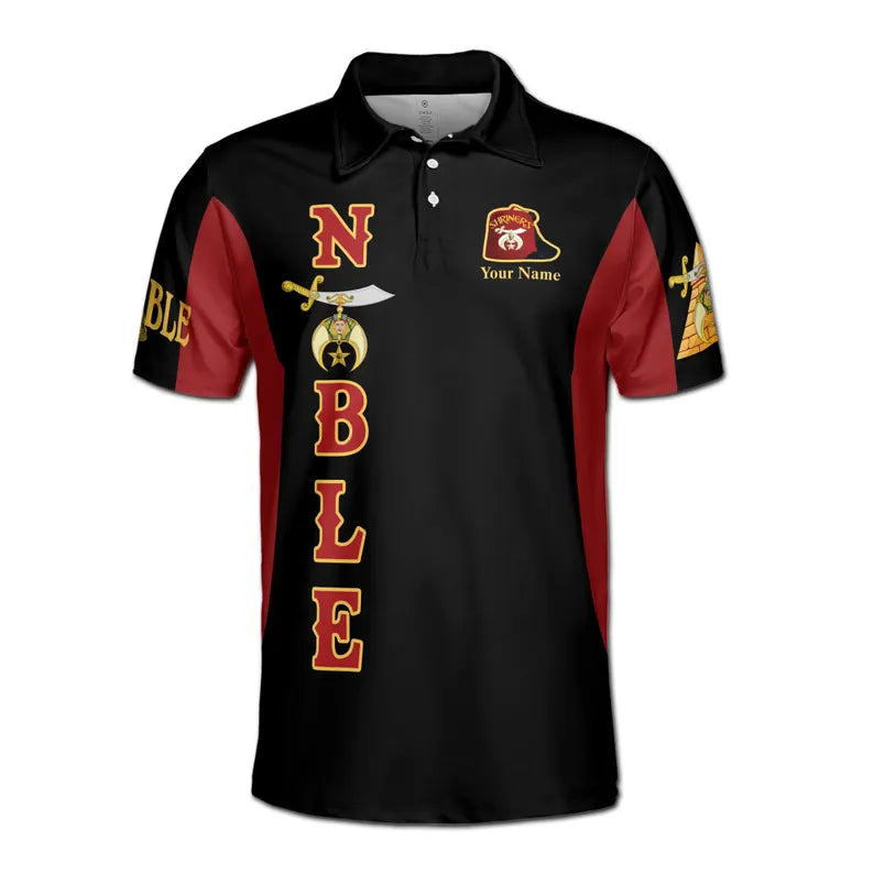 Customized Noble Shriners Temple Ancient Men's Polo Shirt
