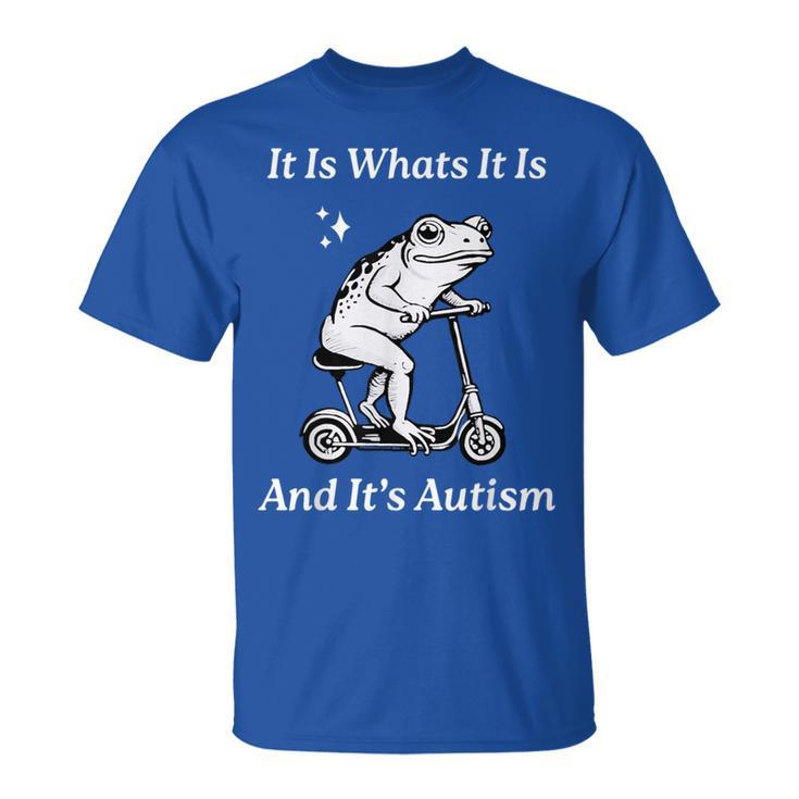 It Is What It Is And It's Autism Meme Autism Awareness T-Shirt