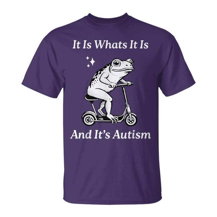 It Is What It Is And It's Autism Meme Autism Awareness T-Shirt