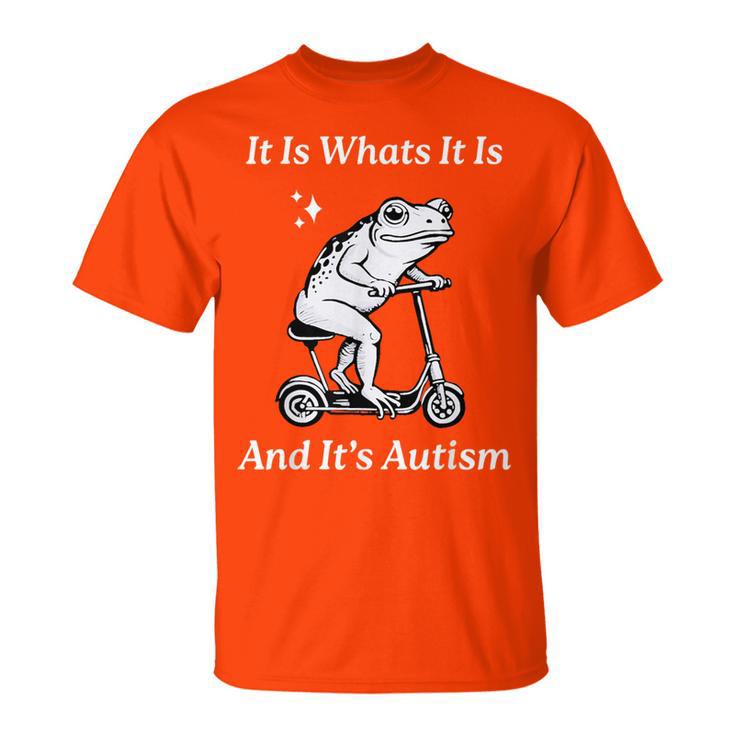 It Is What It Is And It's Autism Meme Autism Awareness T-Shirt