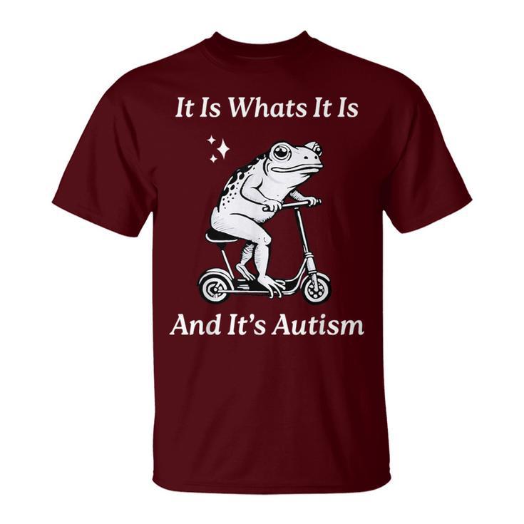 It Is What It Is And It's Autism Meme Autism Awareness T-Shirt