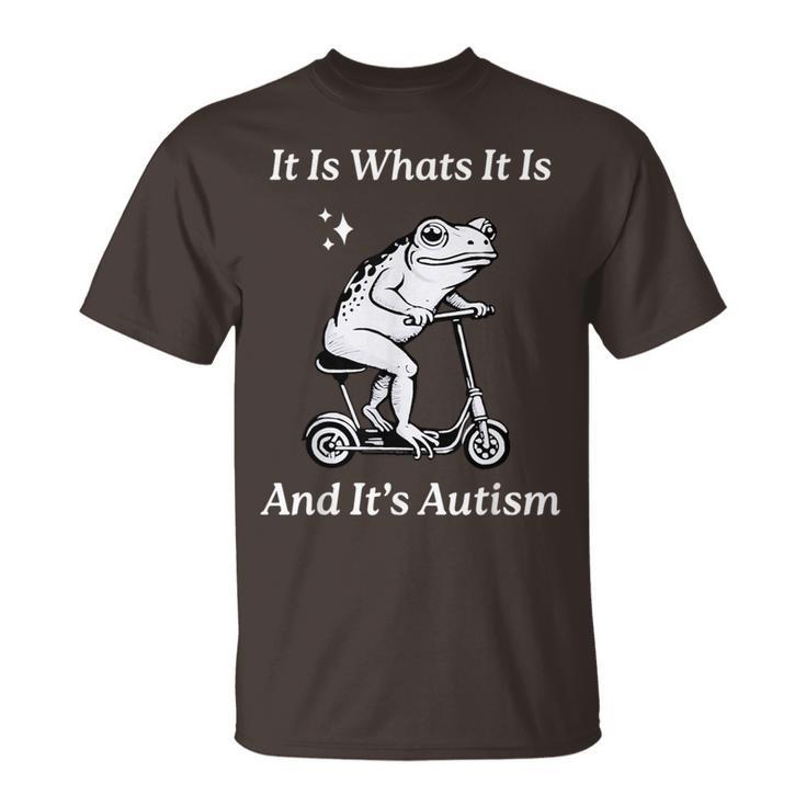 It Is What It Is And It's Autism Meme Autism Awareness T-Shirt