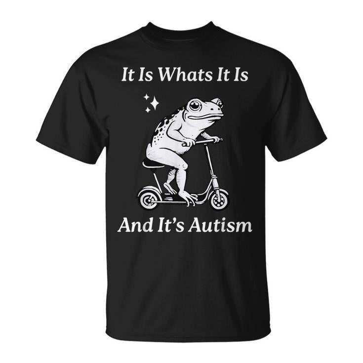 It Is What It Is And It's Autism Meme Autism Awareness T-Shirt